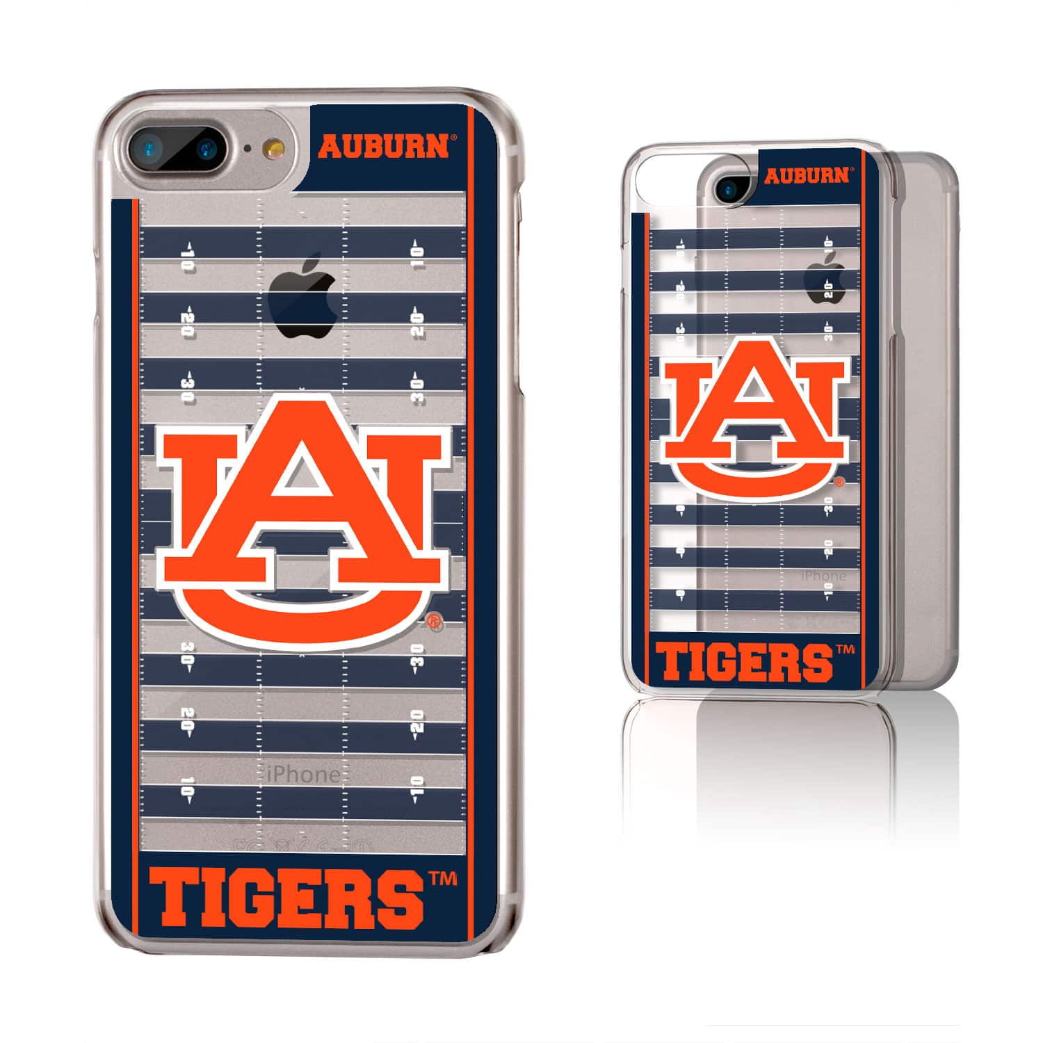 Keyscaper - NCAA - Auburn Tigers iPhone Clear Football Field Design Case - 16 Pro Max - Multicolor