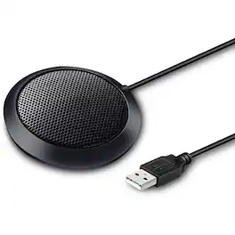 Adesso - M3 Wired Condenser Microphone - 6.50 ft - 80 Hz to 20 kHz - 680 Ohm -47 dB - Omni-directional - Table Mount - USB
