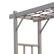 Alt View 5. Dura-Trel - Dura-Trel Elmwood Arbor 57" x 84" PVC Outdoor Garden Arch Lattice Trellis, Mocha - Mocha.