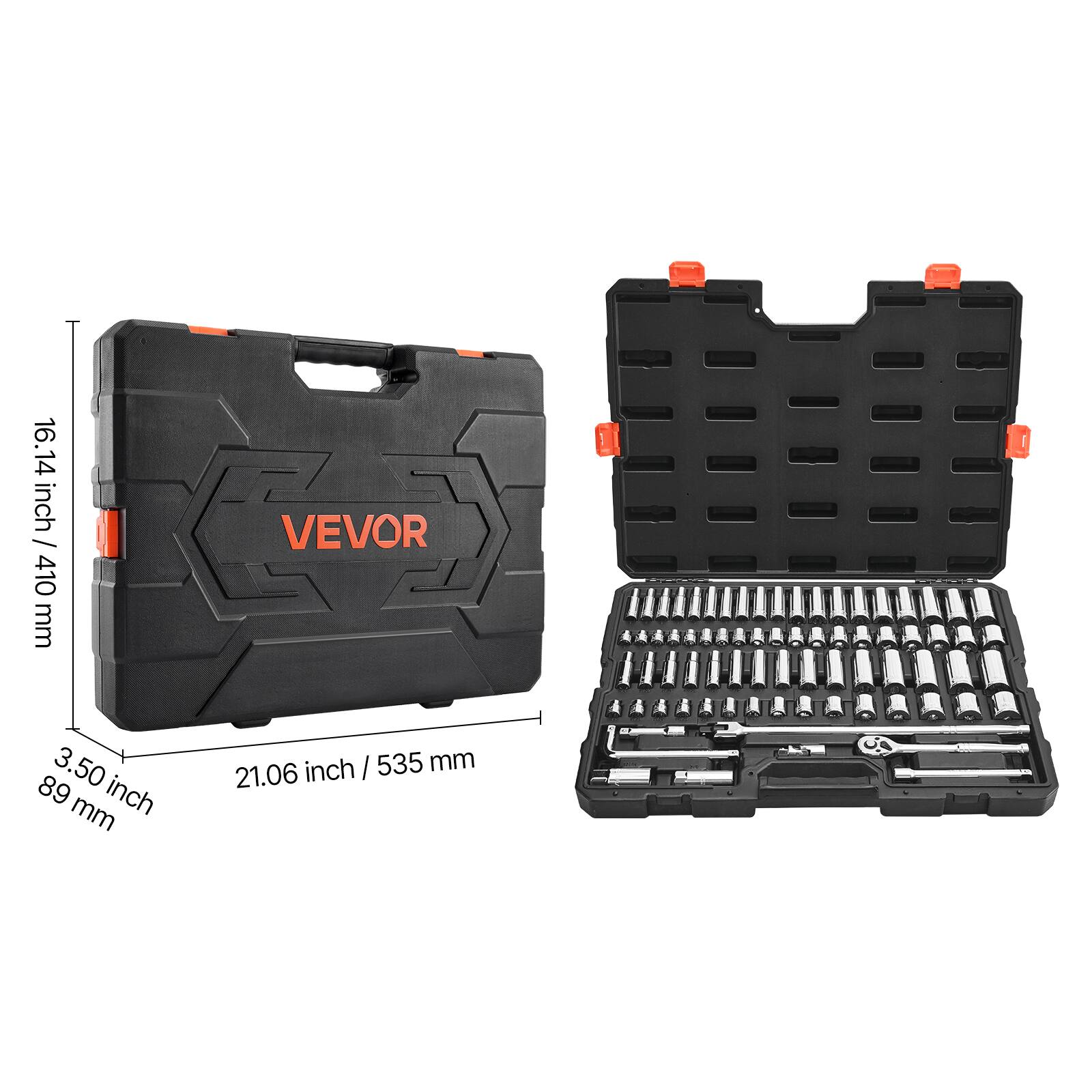 16.14 inch / 410 mm  
VEVOR  
3.50 inch / 89 mm  
21.06 inch / 535 mm