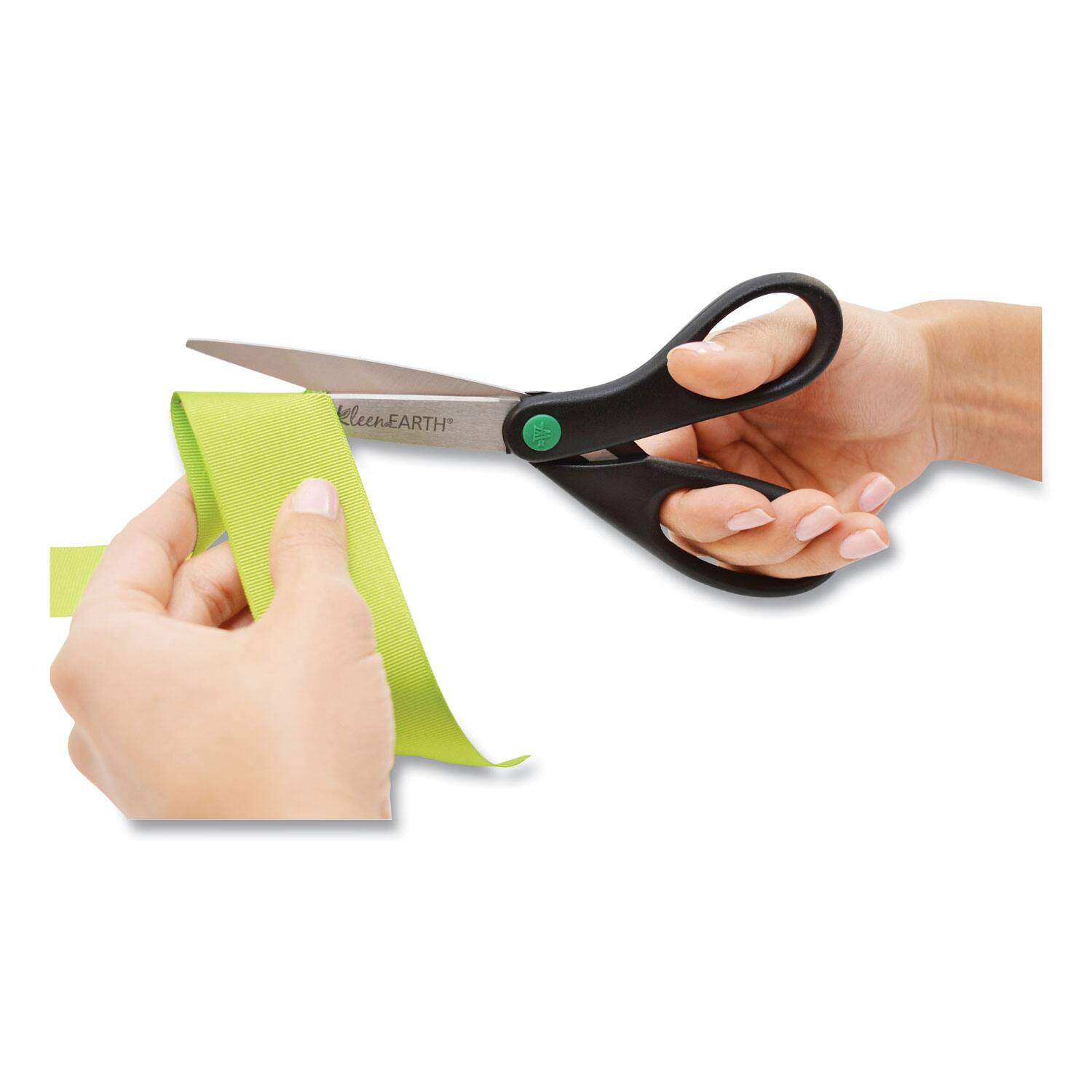 Back. Westcott - Westcott Kleenearth Scissors 3.25" Cut Straight Stainless Steel Pointed Tip Black 1 Each - Black.
