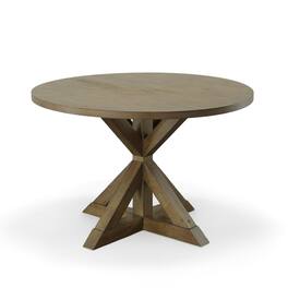 Carolina Chair & Table - Diana Trestle Base Dining Table - Vintage Walnut - Brown