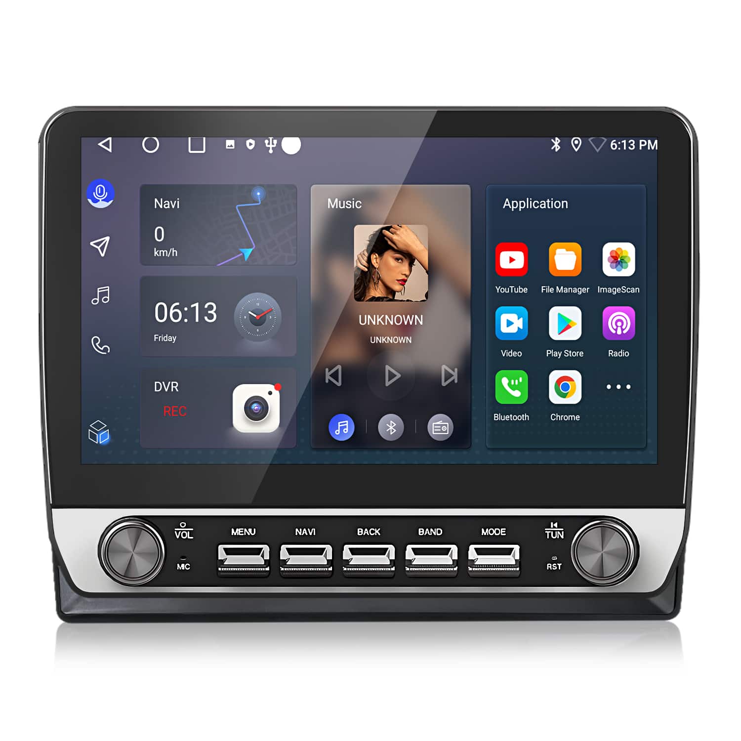 Junsun - 10.1" carplay Android 15 Car Stereo Radio 2+64GB GPS Navi WIFI RDS DSP SWC BT FM For Jeep Wrangler JK 2007-2016 - Black