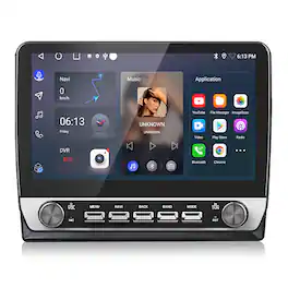 Junsun - 10.1" carplay Android 15 Car Stereo Radio 2+64GB GPS Navi WIFI RDS DSP SWC BT FM For Jeep Wrangler JK 2007-2016 - Black
