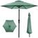 Front. Best Choice Products - Best Choice Products 10ft Outdoor Steel Market Patio Umbrella w/ Crank, Tilt Push Button, 6 Ribs - Seaglass - Seaglass.