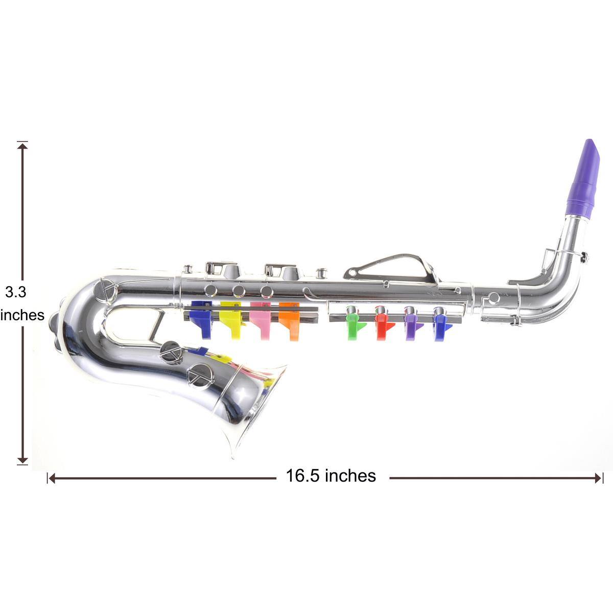 3.3 inches  
16.5 inches