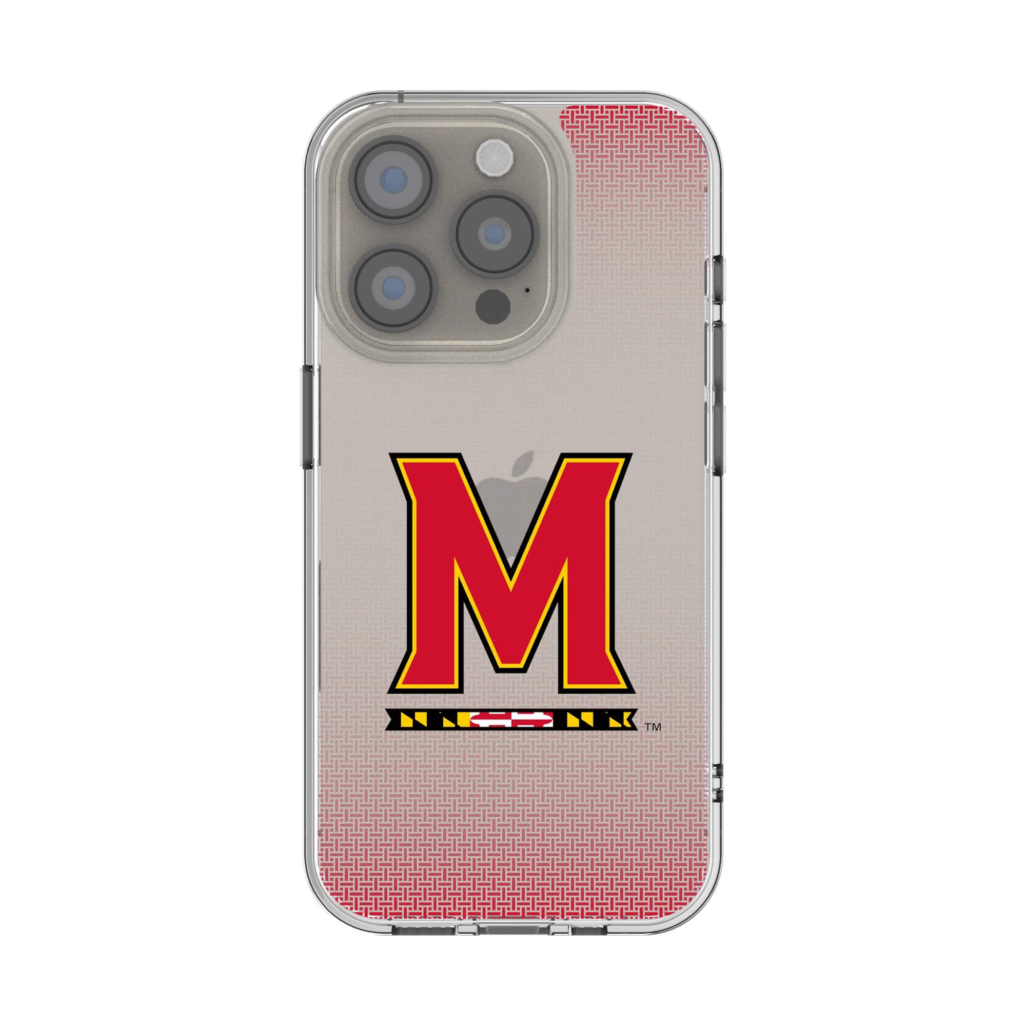 Keyscaper - NCAA - Maryland Terrapins Linen Logo iPhone Clear Case - 13 Pro - Multicolor