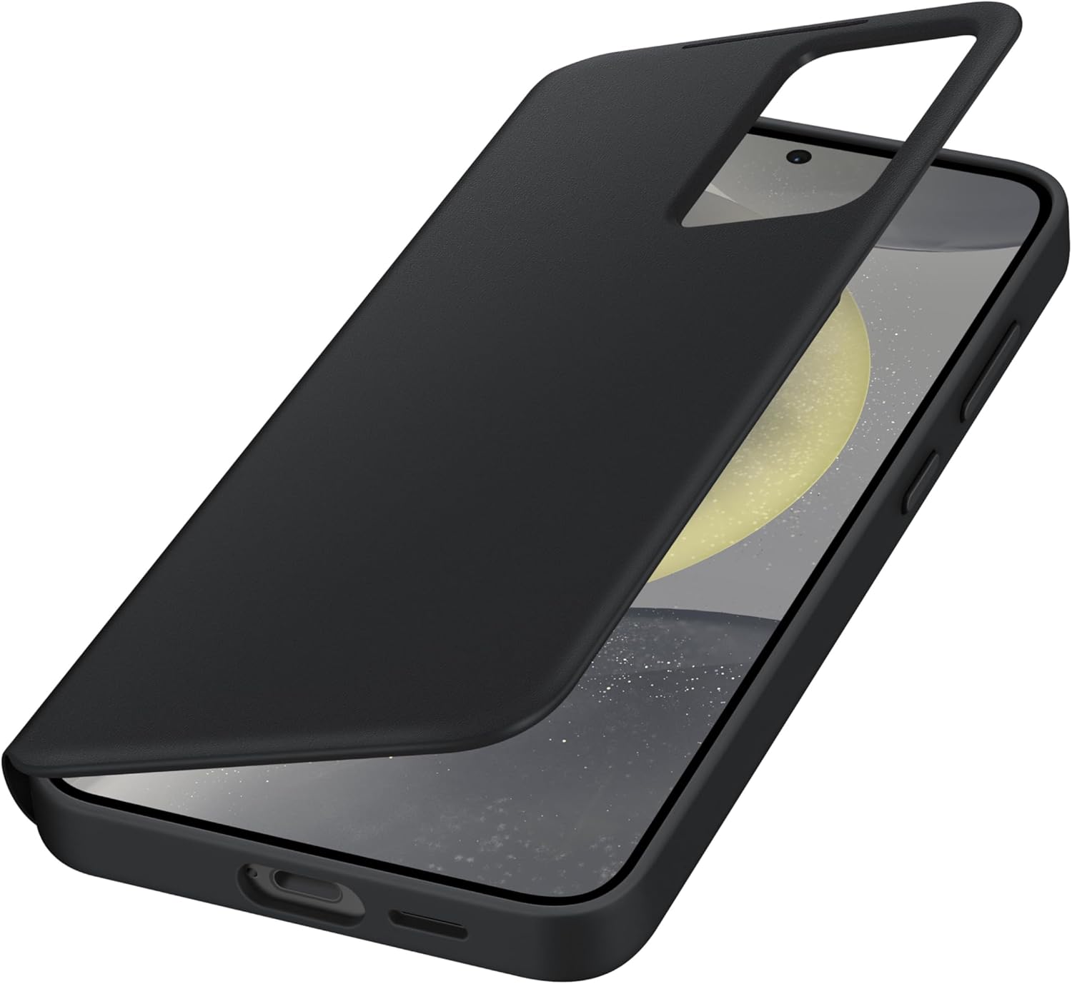 Alt View 1. Samsung - Samsung S-View Wallet Case Galaxy S24+ I Color: Black - Black.