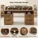 User-Friendly Design
- 3-in-1 Charging Station
- 4 Cable Holes
- Smooth Drawer Hinges
- Robust Pedestals