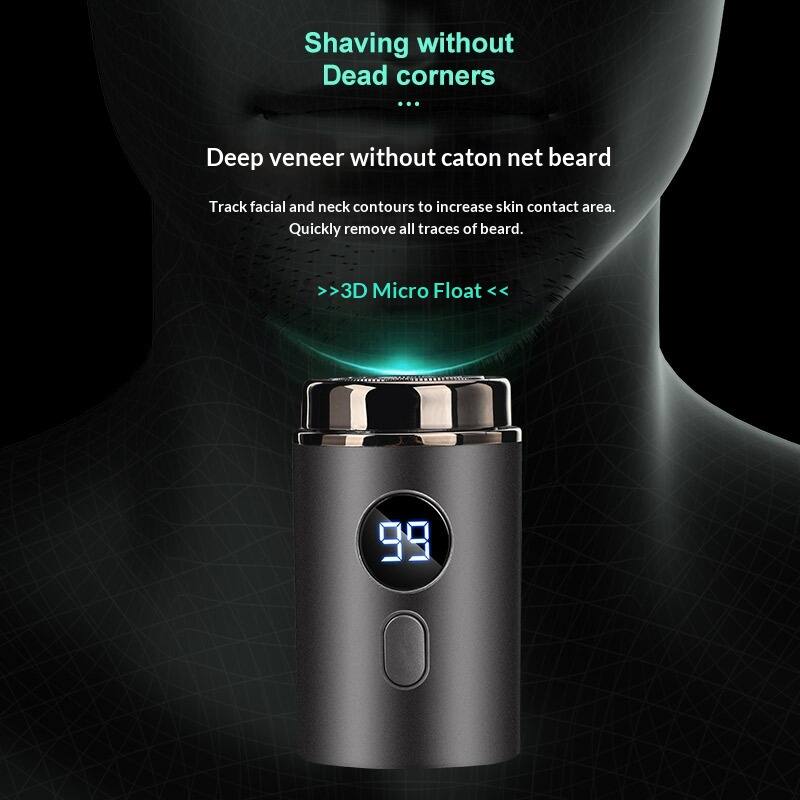 Shaving without Dead corners ...  
Deep veneer without caton net beard  
Track facial and neck contours to increase skin contact area.  
Quickly remove all traces of beard.  
>>3D Micro Float <<