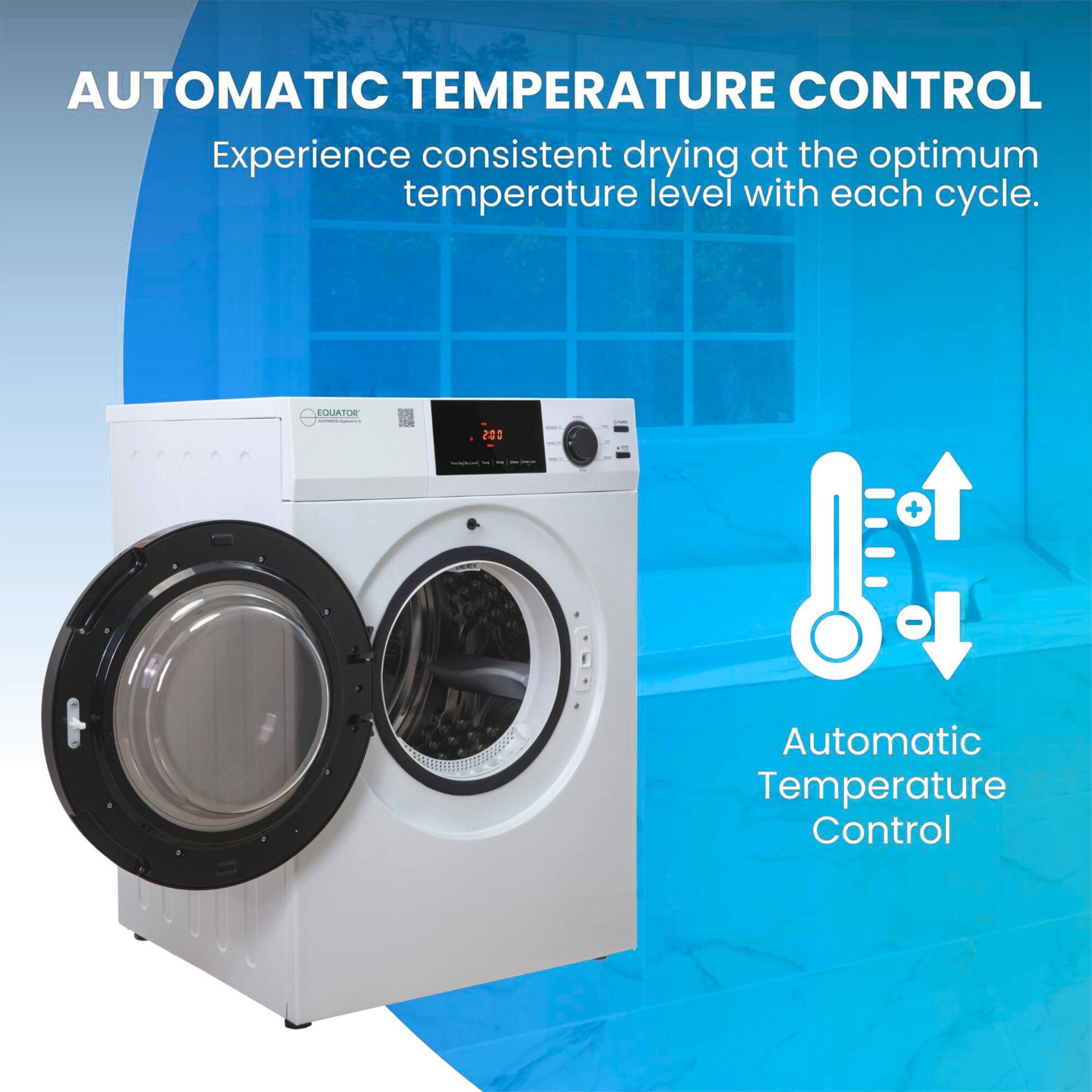 AUTOMATIC TEMPERATURE CONTROL  
Experience consistent drying at the optimum temperature level with each cycle.  

QUATOR 200 + Automatic Temperature Control  

Automatic Temperature Control