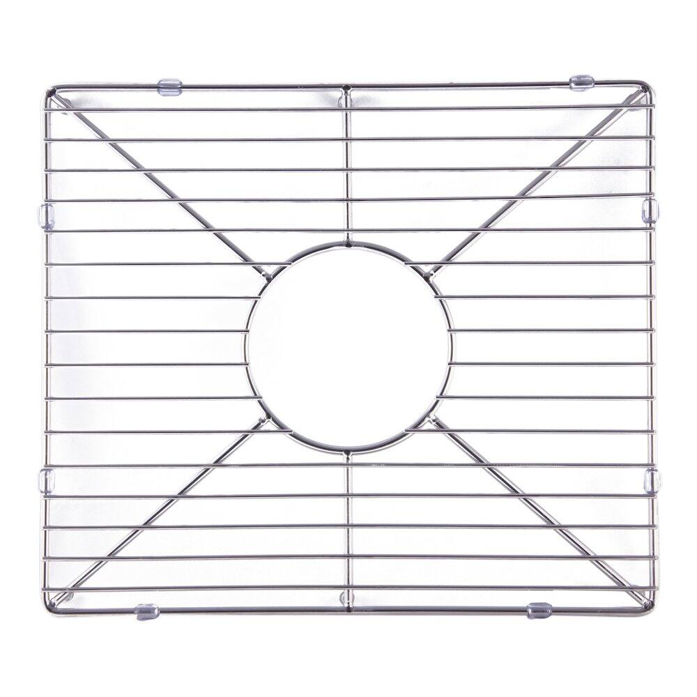 Angle. Alfi - Stainless steel kitchen sink grid for large side of AB3618DB, AB3618ARCH - Gray.