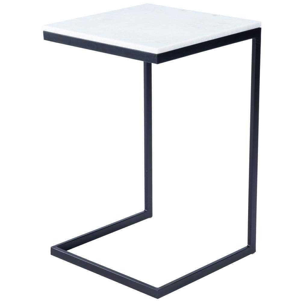 Alt View 5. Butler Specialty - Lawler Marble C- Side Table - Black,White.