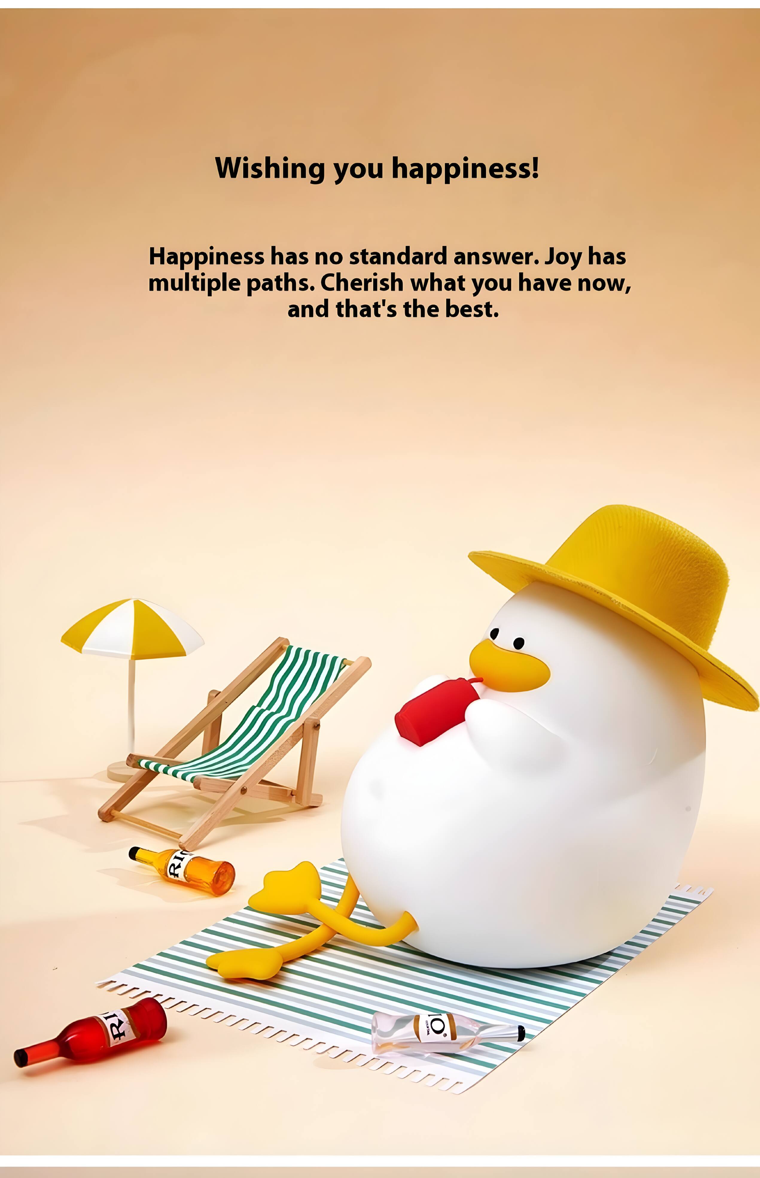 Wishing you happiness!  
Happiness has no standard answer. Joy has multiple paths. Cherish what you have now, and that's the best.