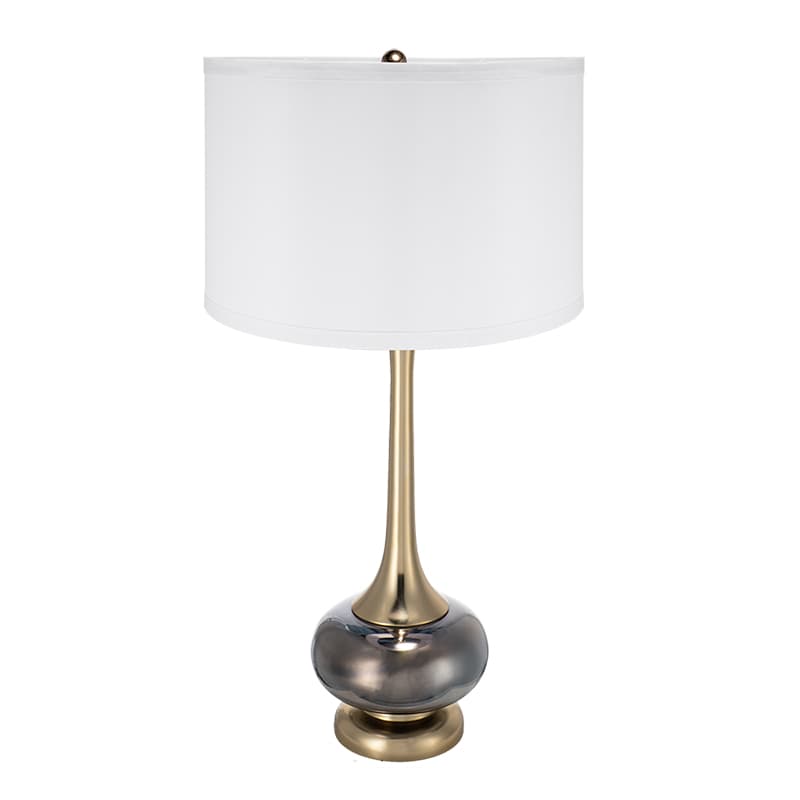 Alt View 7. Luckbyte - D15x29" Table Lamp Glass Drum Lamp Shade Assembly Required.