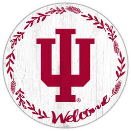 Fan Creations - Indiana Hoosiers 12" Welcome Circle Sign - Multicolor
