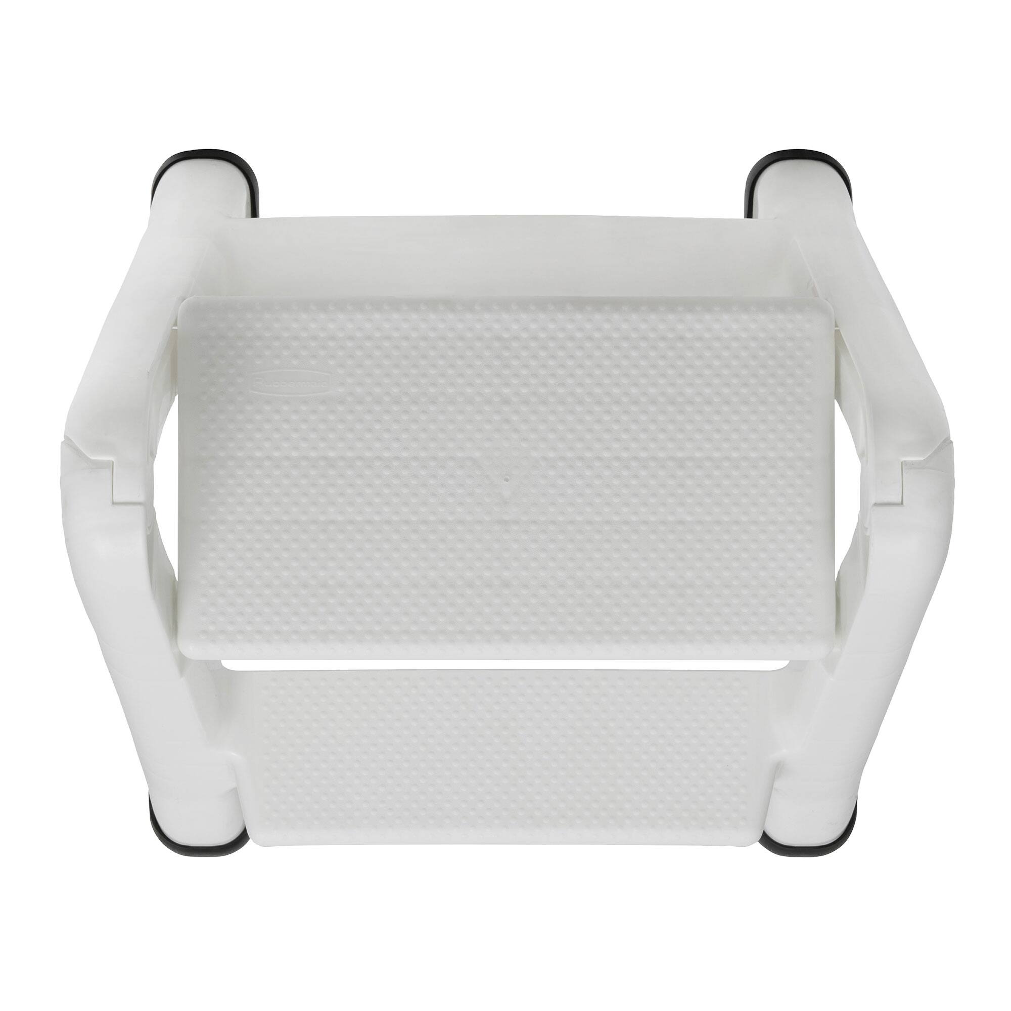 Alt View 10. RubberMaid - Rubbermaid EZ Two Step Durable Folding Plastic Ladder Step Stool, White - white.