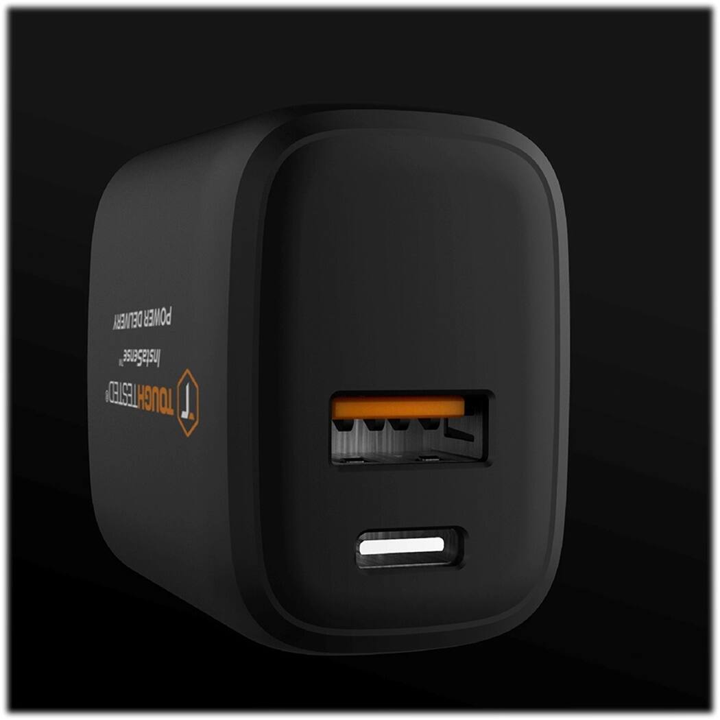 Alt View 13. ToughTested - 20W 10' Wall Charger - Black.