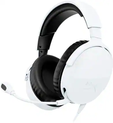 Front. HyperX - Cloud Stinger 3 Wired Gaming Headset w/ Adjustable Headband for PC, PS5, Xbox, Nintendo Switch, and Mobile - White.