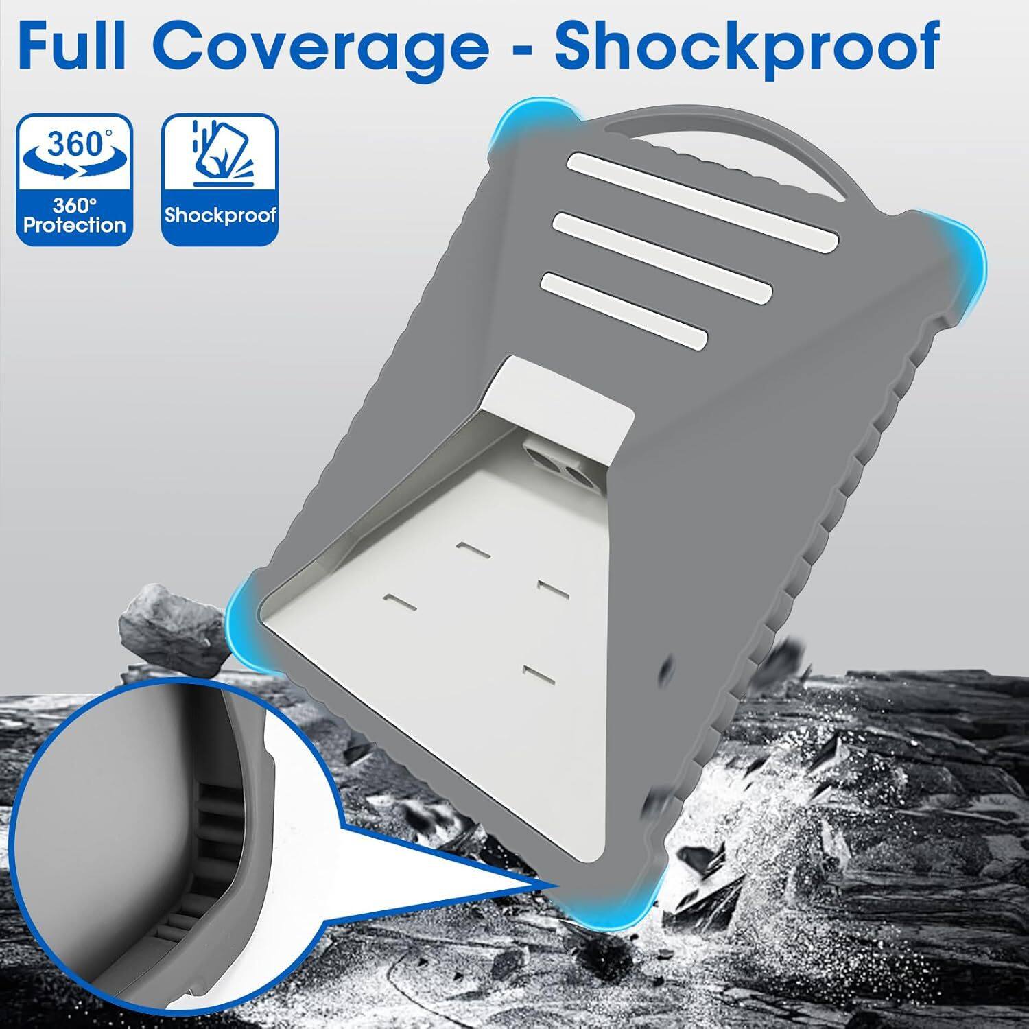 Full Coverage - Shockproof

360° Protection

Shockproof