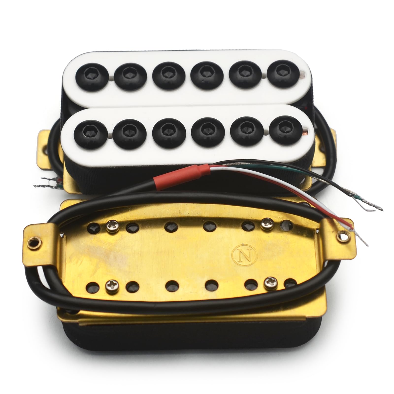 Alt View 4. Dazzling Pops - Adjustable Metal Double Coil Electric Guitar Pickups Humbucker Punk Neck/bridge Pickup () - Blue.