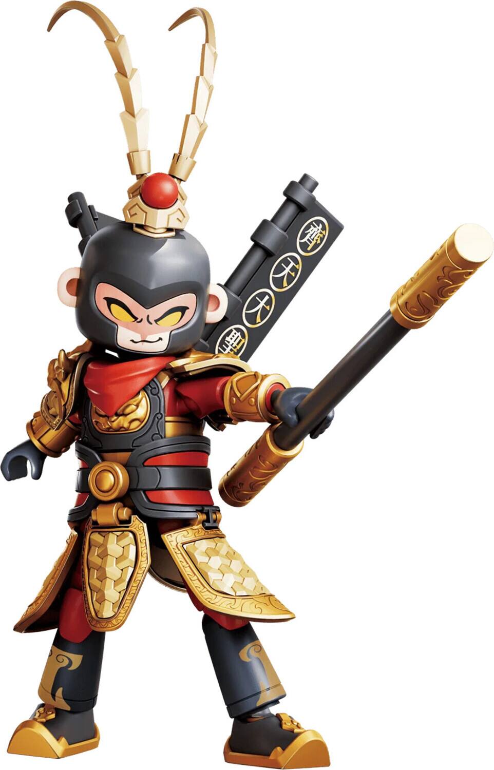 Alt View 3. PopMarket - Blokees - Herospire - Armor Version - 28: Sun Wukong 2.0 (Battle Suit) Model Kit   - COLLECTIBLES - Multicolor.