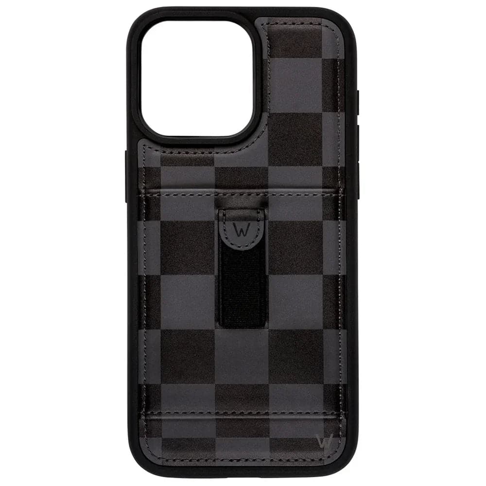 Walli Cases - iPhone 17 Pro Max Sport Case with Wallet and Finger Strap - Midnight Check