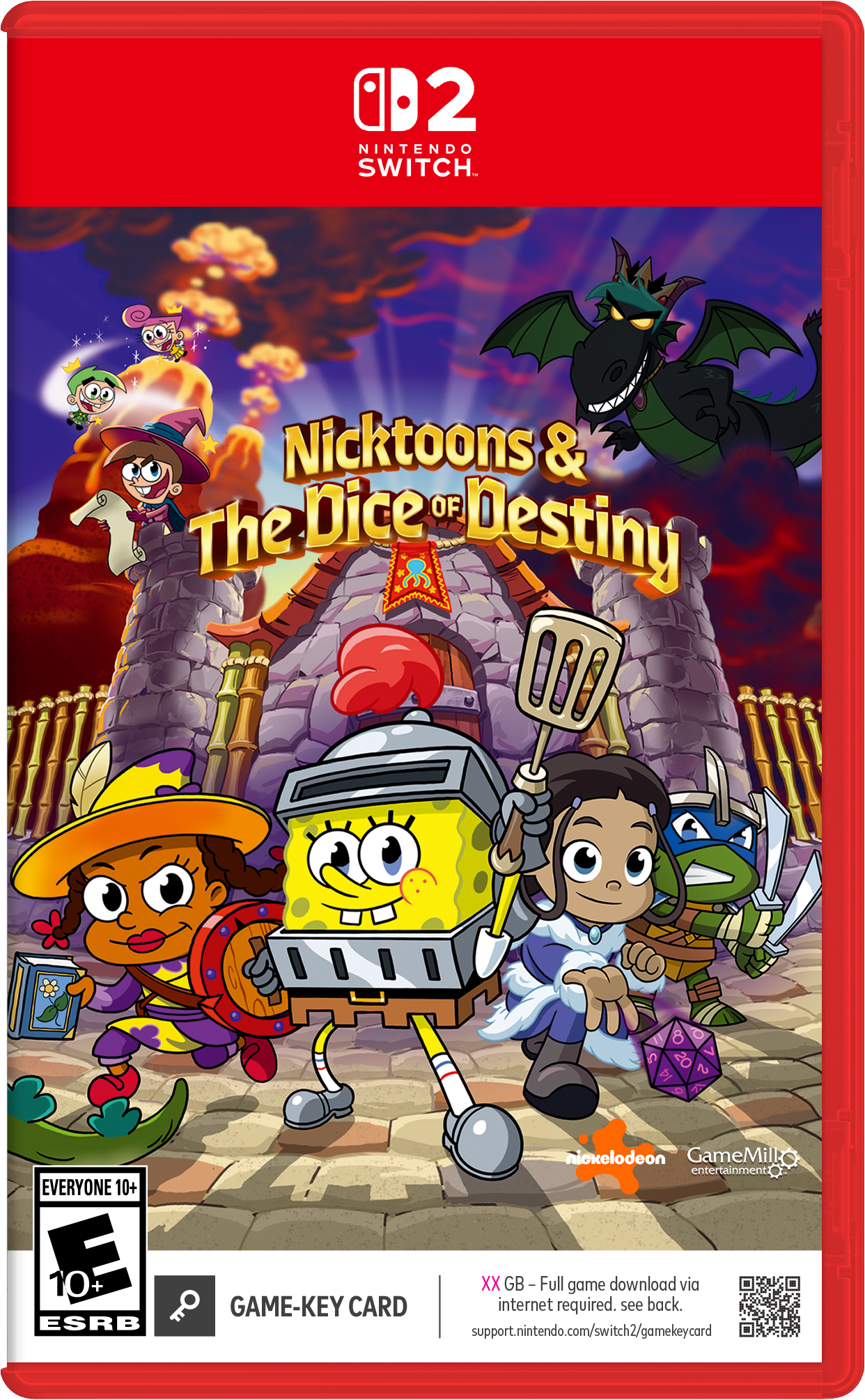 Front. GameMill Entertainment - Nicktoons & The Dice of Destiny.