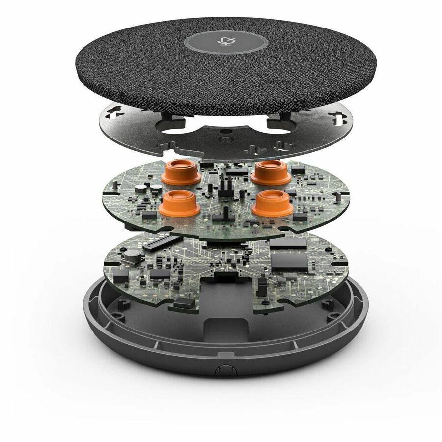 Alt View 1. Logitech - Logitech Rally Mic Pod for Rally, Rally Bar, and Rally Bar Mini, Graphite - 9.68 ft - 90 Hz to 16 kHz -27 dB - false.