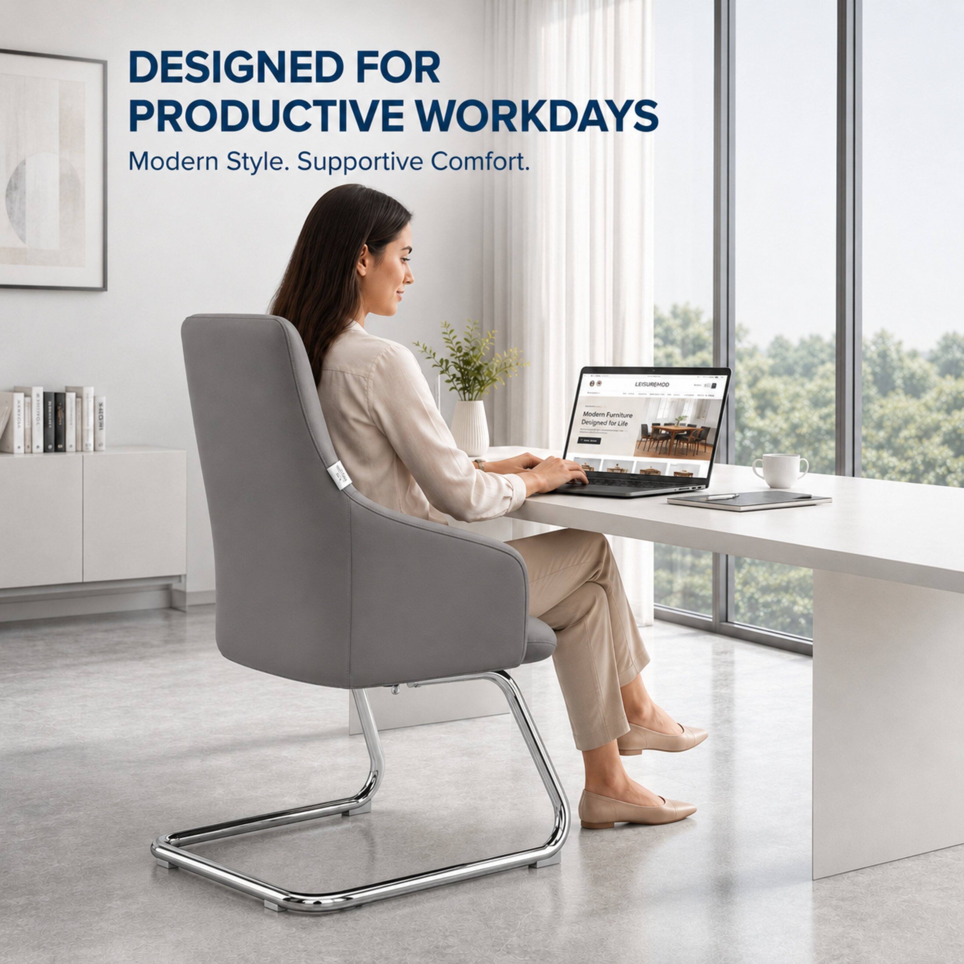 DESIGNED FOR PRODUCTIVE WORKDAYS  
Modern Style. Supportive Comfort.  

LESUREMED  
Modern Furniture Designed for Life