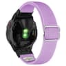 StrapsCo - Nylon Stretch Band QuickFit 22 Watch Strap For Garmin Instinct E – 45mm - Lavender (Black Adapter)