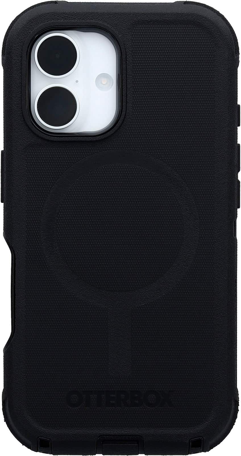 OtterBox - Defender Series Pro Hard Shell for MagSafe for Apple iPhone 16 - Black - Front_Zoom