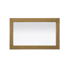 Elegant Kitchen and Bath - Noah Wooden Rectangle Mirror 18 x 32 - Honey Teak
