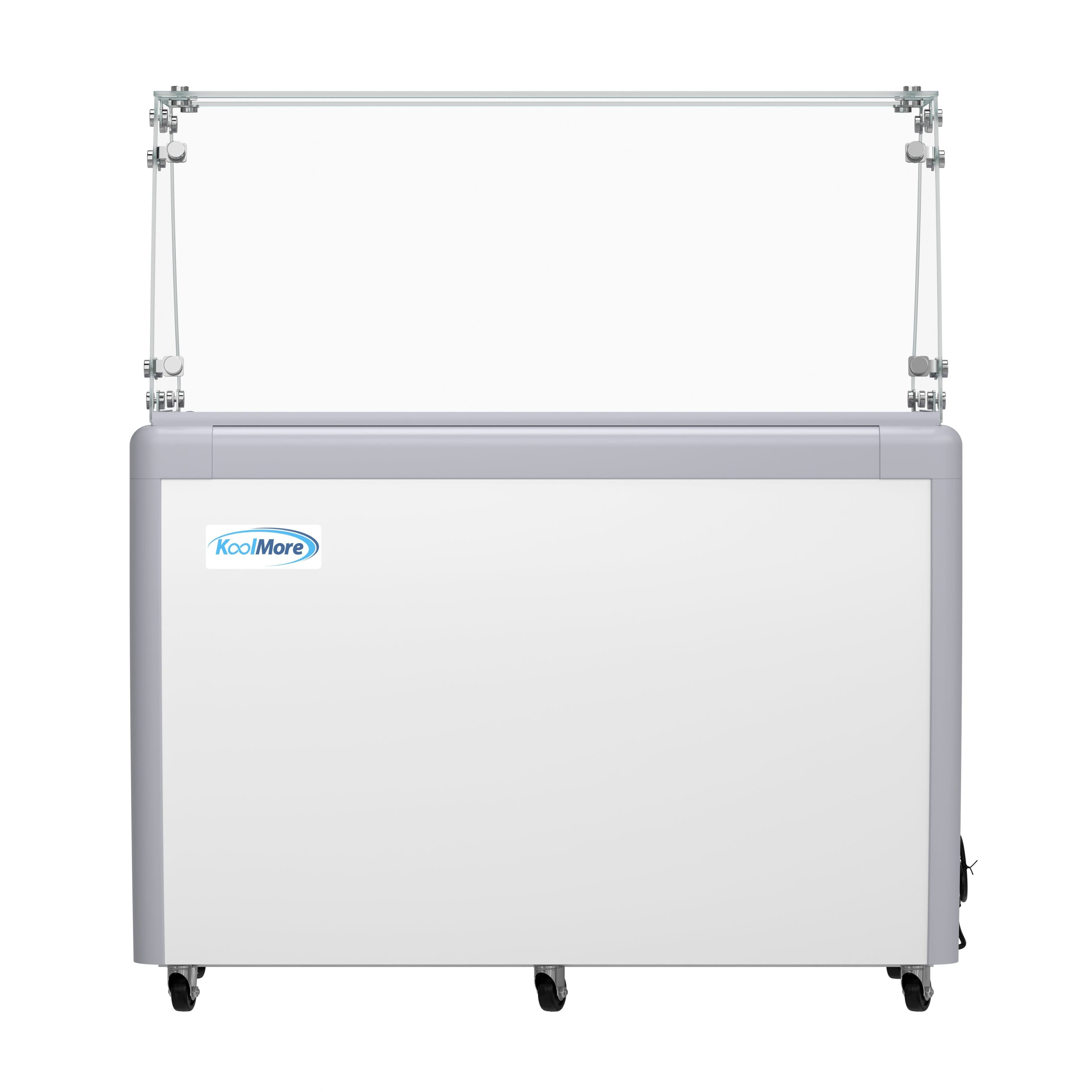 Koolmore - 50 in. Gelato Dipping Cabinet Display Freezer with Sliding Glass Door and Sneeze Guard 13 cu. ft. KM-GDC-49SD-FG - White price history on PriceWatchPro