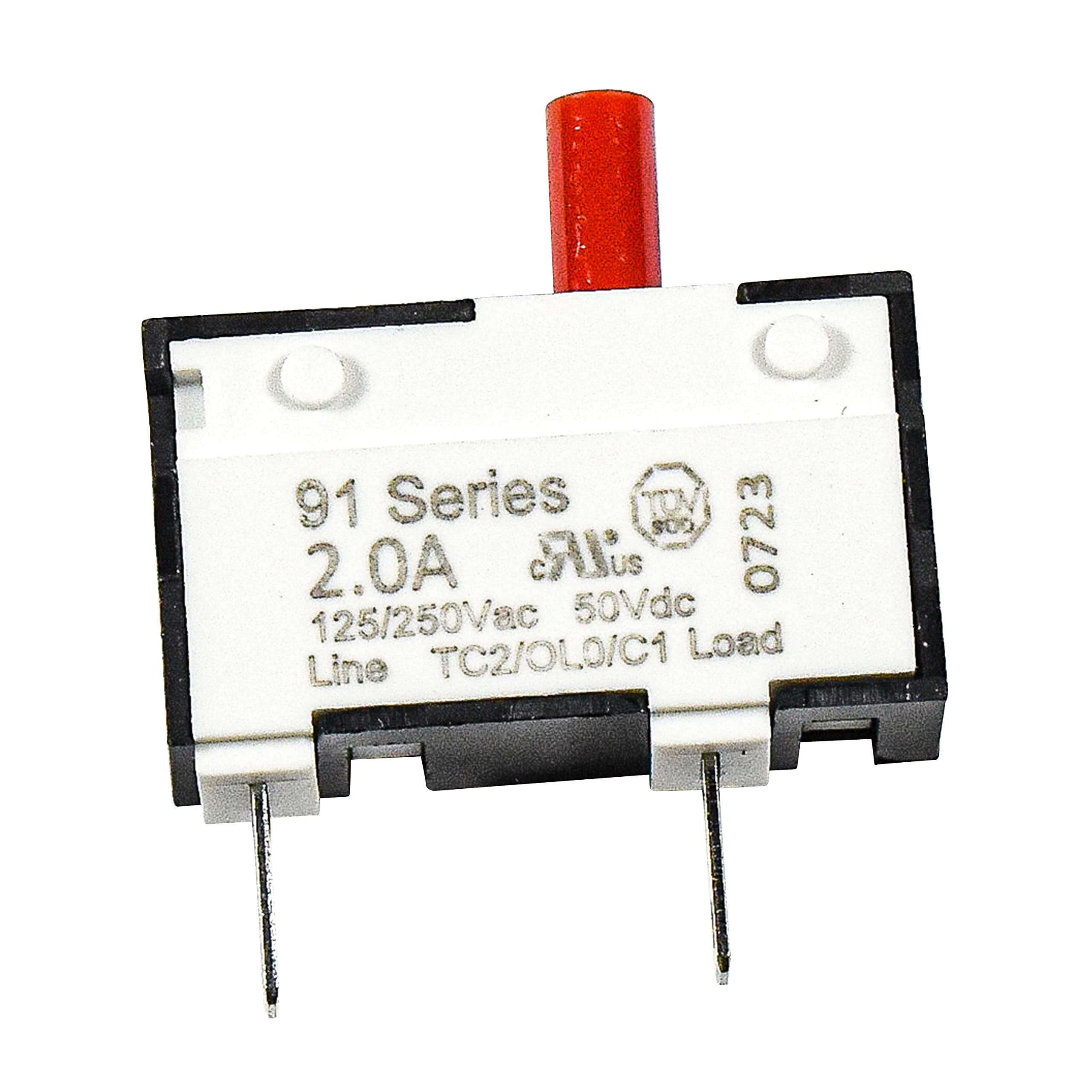 91 Series  
2.0A  
125/250Vac 50Vdc  
Line TC2/OLO/C1 Load  
0723