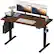 Front. Bestier - Bestier Ergonomic Adjustable Standing Desk with USB Port - 55" wide - Brown.