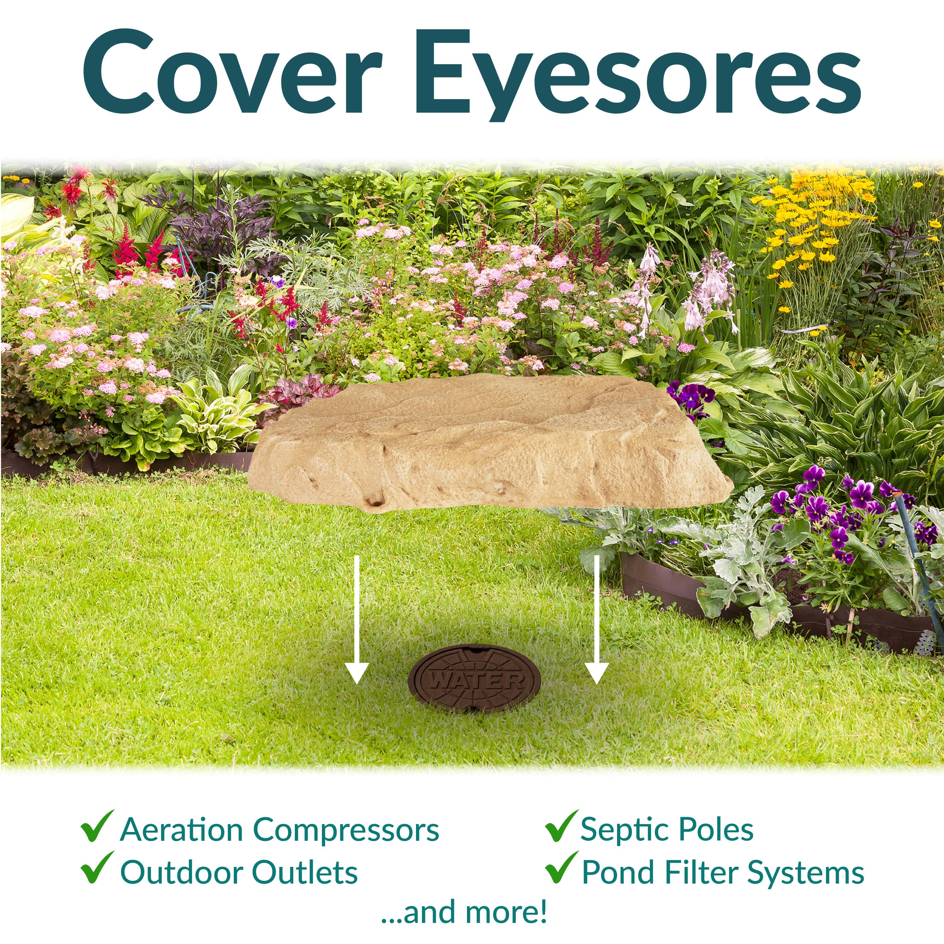 Cover Eyesores

- Aeration Compressors
- Outdoor Outlets
- Septic Poles
- Pond Filter Systems
...and more!