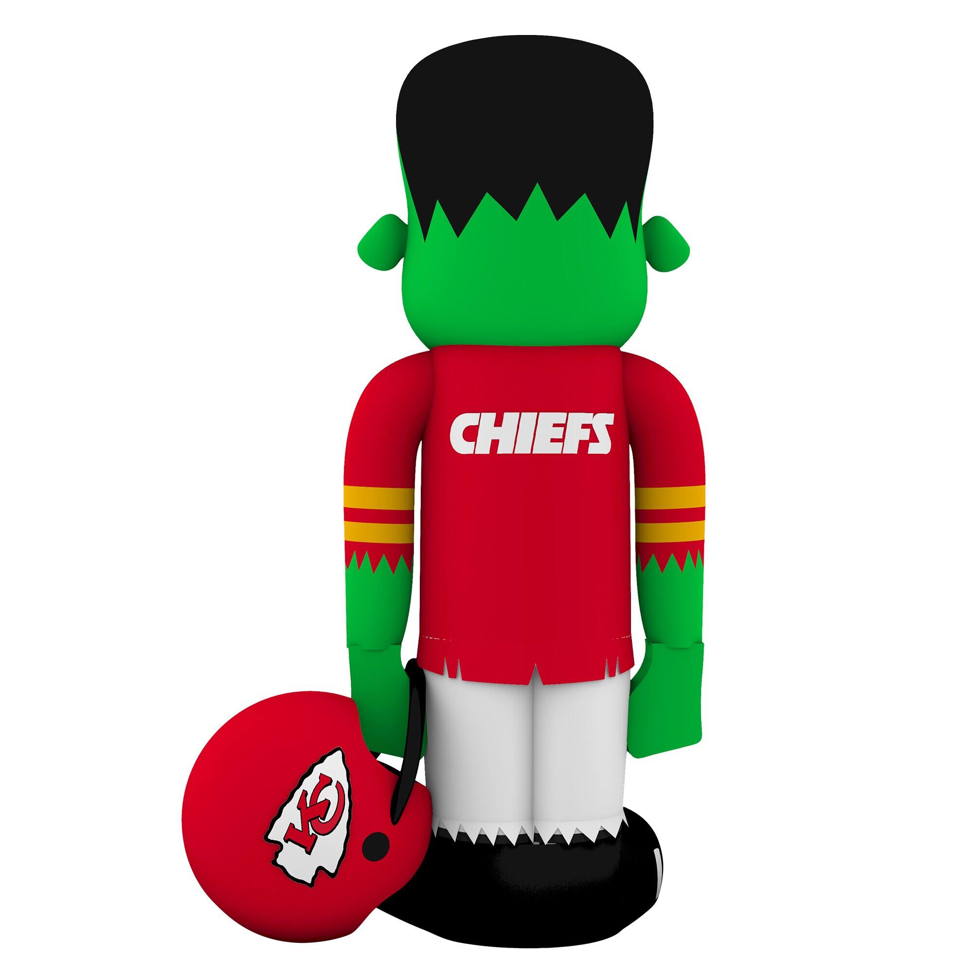 Alt View 1. Sporticulture - Kansas City Chiefs Halloween Lawn Inflatable Steinbacker - Multicolor.