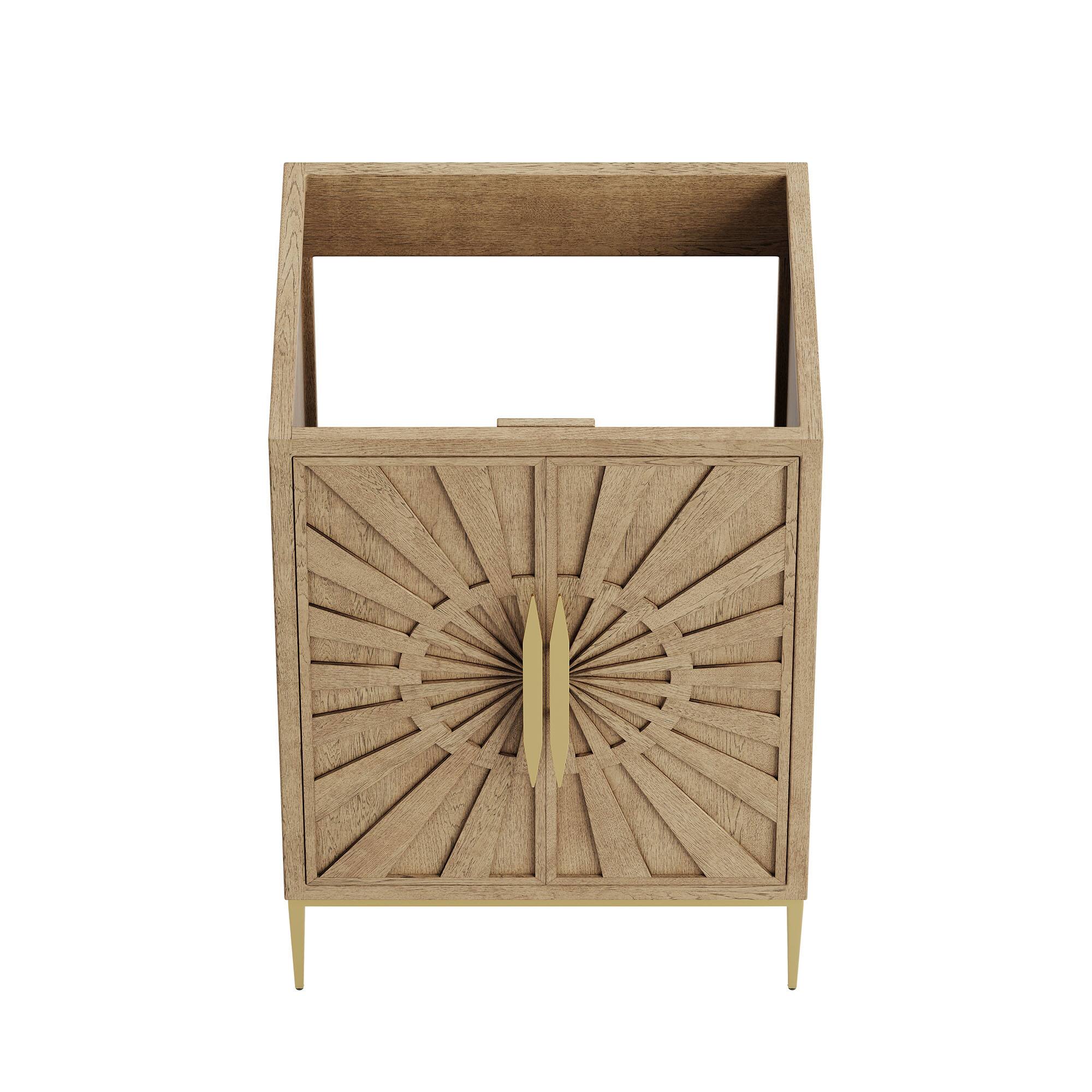 Alt View 3. Modway - Awaken 24" Bathroom Vanity Cabinet by Modway - Oak.