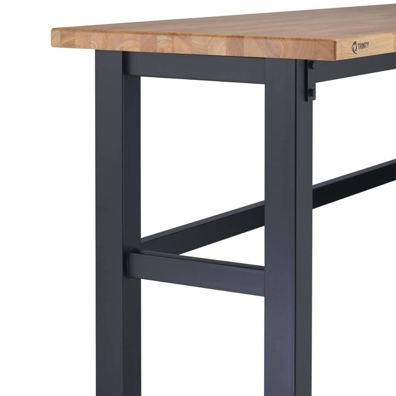 Alt View 11. TRINITY - TRINITY | 72x19 | Wood Top Workbench - Black.