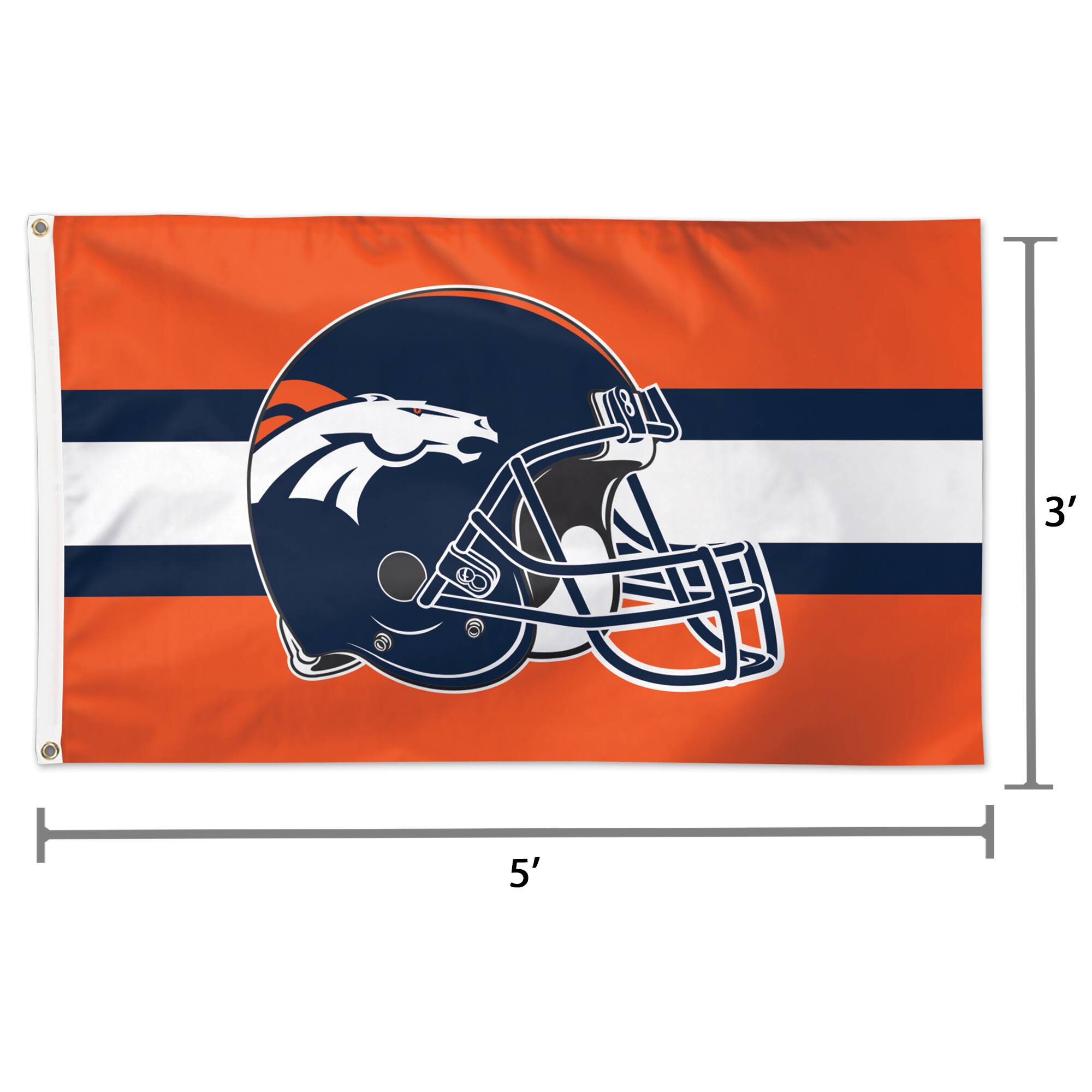 Alt View 1. WinCraft - Single-Sided 3' x 5' Deluxe Helmet Flag - Multicolor.