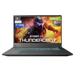 Thunderobot - STORM 17.3" QHD Gaming Laptop - Intel Core i7-13620H with 16GB RAM - NVIDIA GeForce RTX 5070 - 1TB SSD - Black