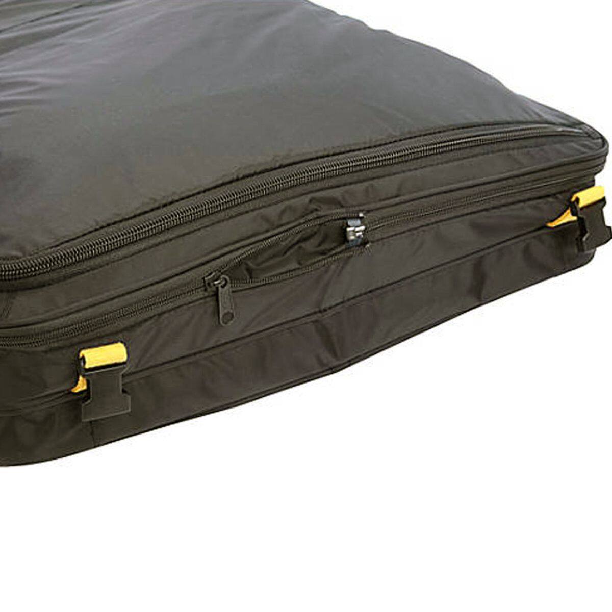 Back. A.Saks - A.Saks Expandable Deluxe Tri-Fold Carry On Garment Bag - Black.