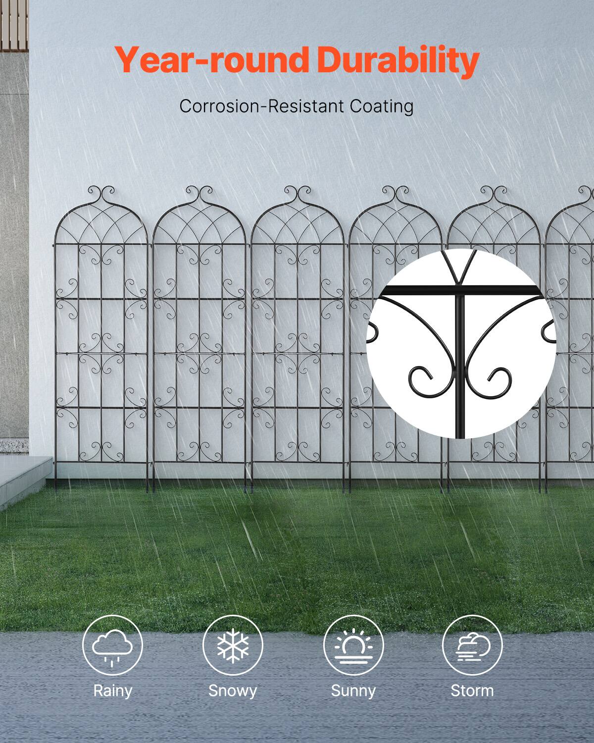 Year-round Durability  
Corrosion-Resistant Coating  

Rainy  
Snowy  
Sunny  
Storm