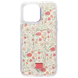 Walli Cases - iPhone 16 Plus Phone Case with Wallet and Finger Strap - Blossom Bliss