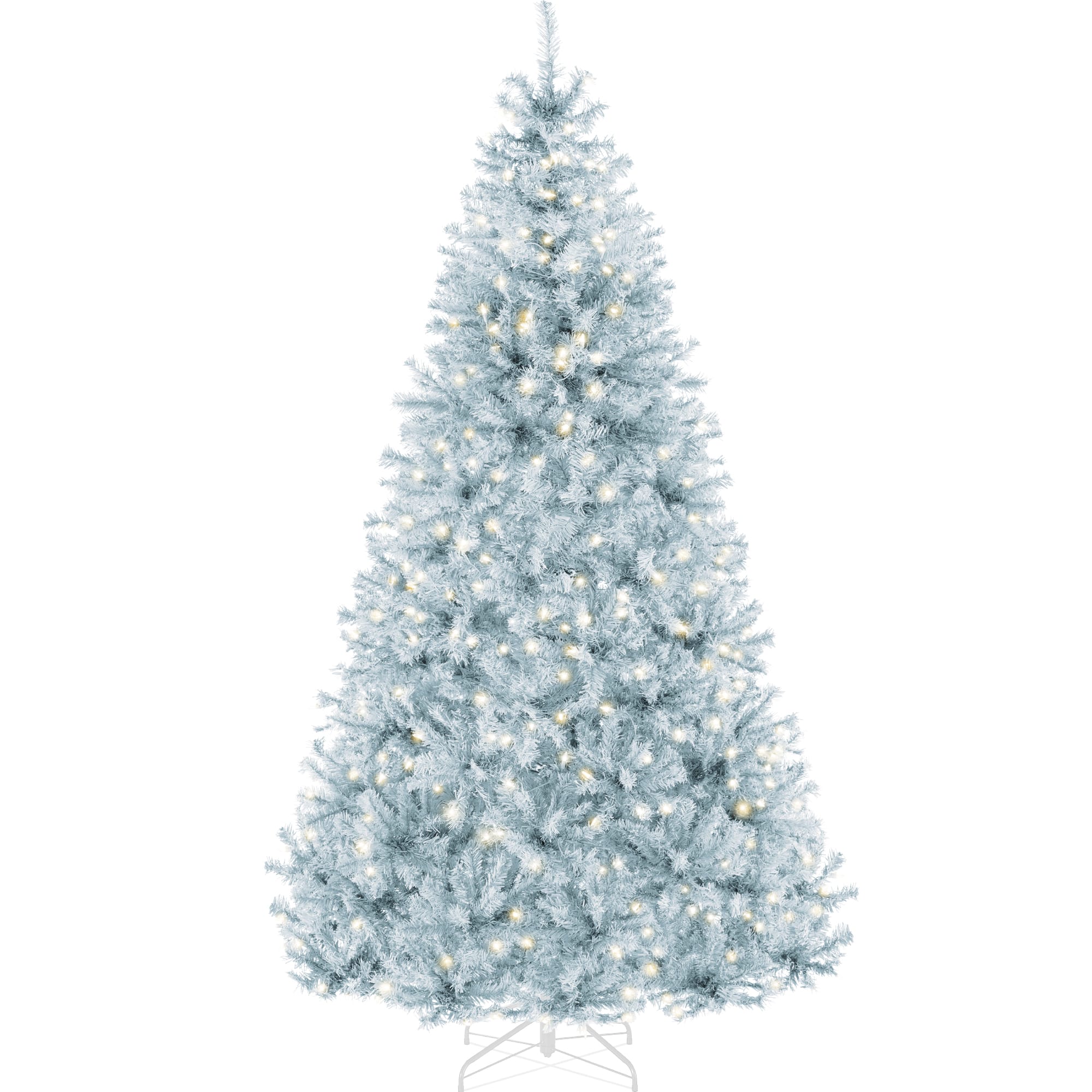Front. Best Choice Products - Best Choice Products 6ft Pre-Lit Ice Blue Christmas Tree, Artificial Holiday Decoration w/ 250 Lights - Ice Blue.