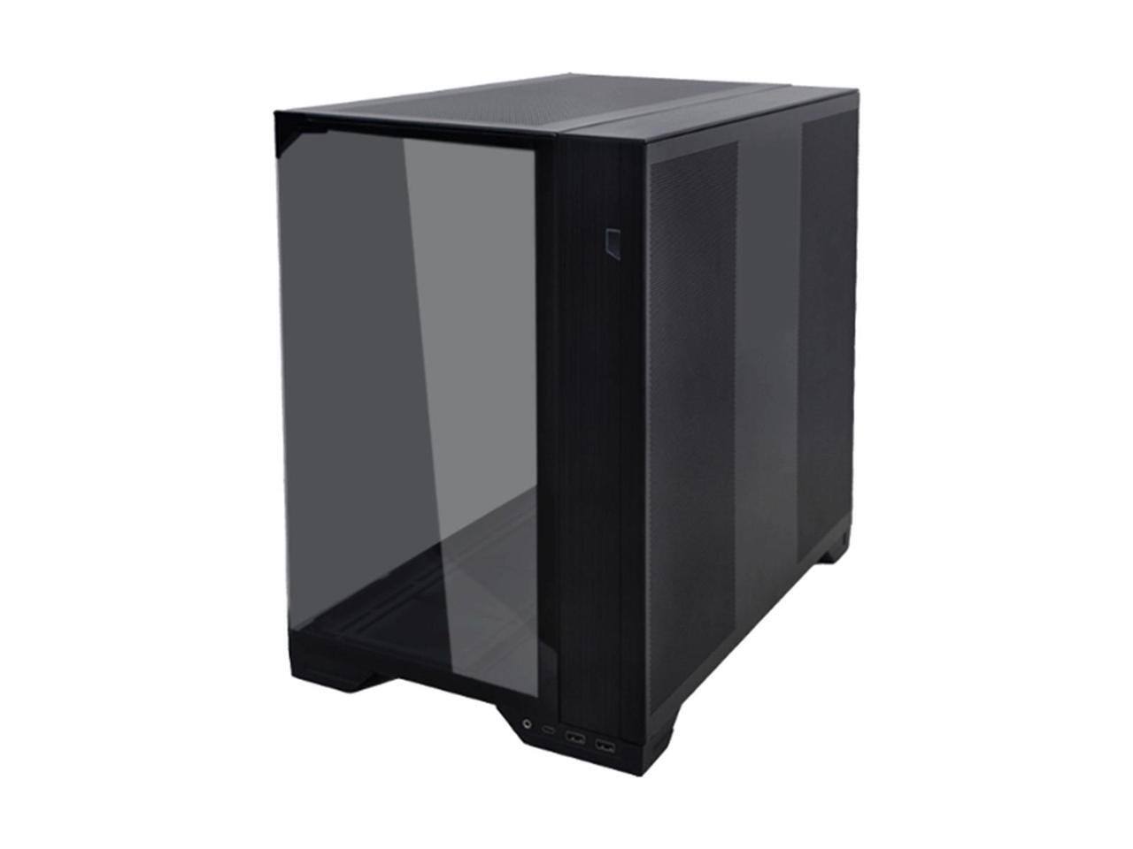 Alt View 9. Lian Li - LIAN LI O11 vision compact black  color Aluminum / Steel / Tempered Glass ATX Mid Tower computer Case ----O11VPX - black.