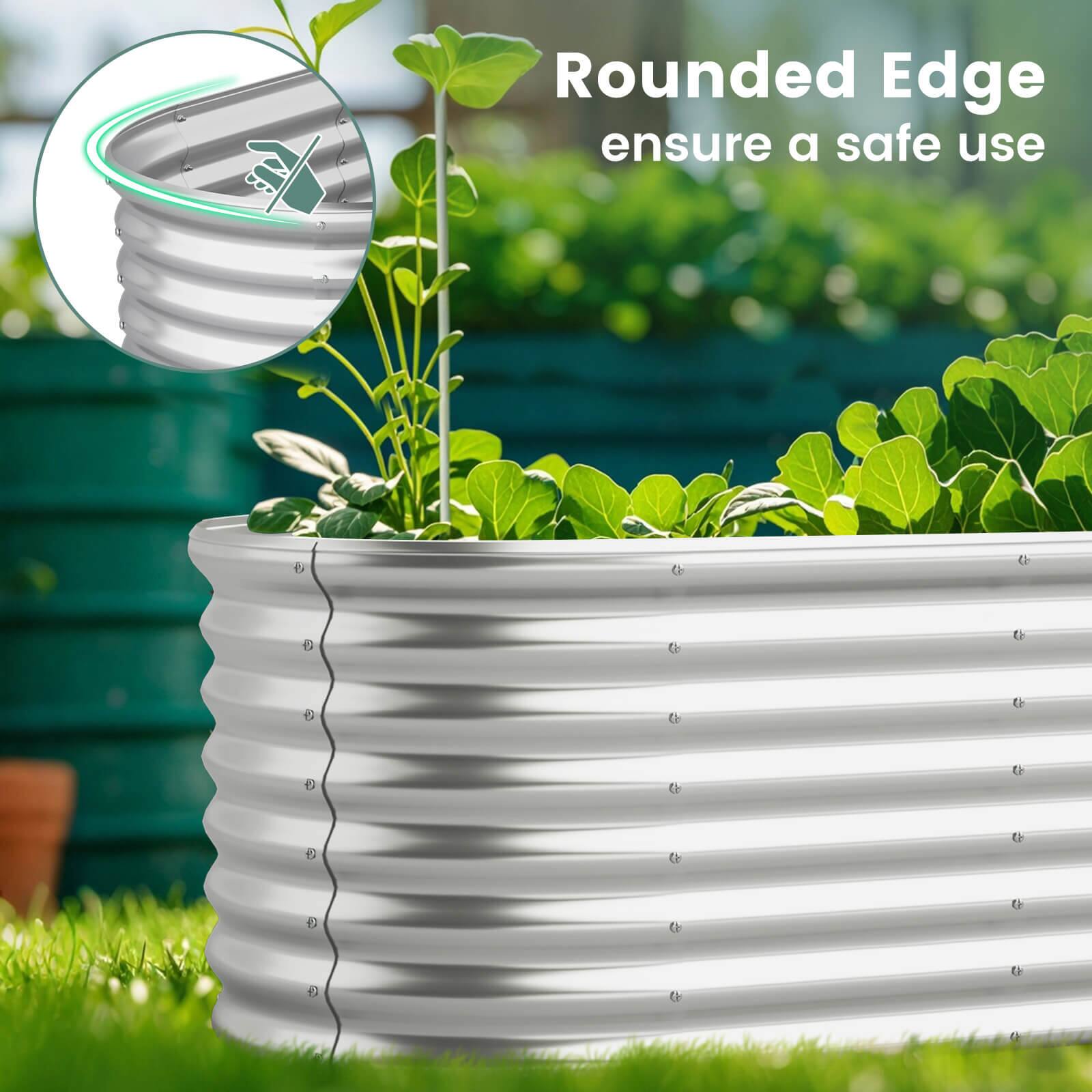 Rounded Edge  
ensure a safe use