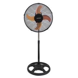 Brentwood - 3 Speed 12in Oscillating Stand Fan in Black