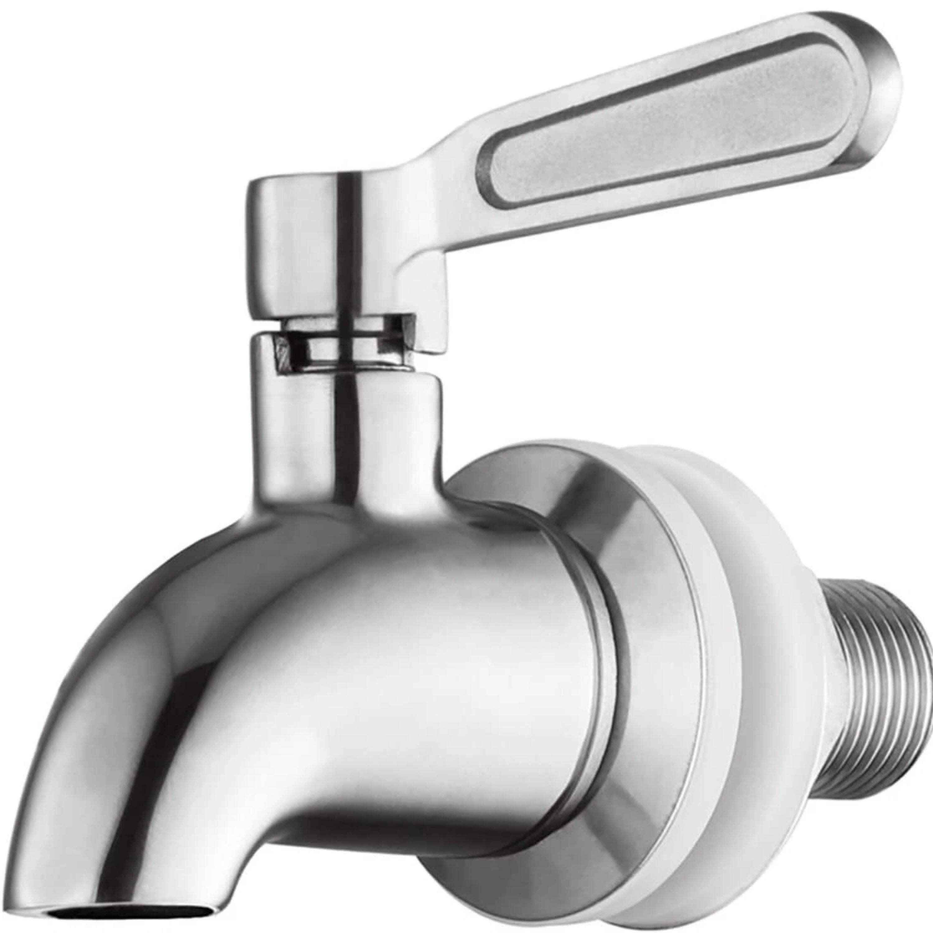 Front. Kitcheniva - Stainless Steel Beverage Spigot Faucet for Beverage / Wine Dispenser - Silver.